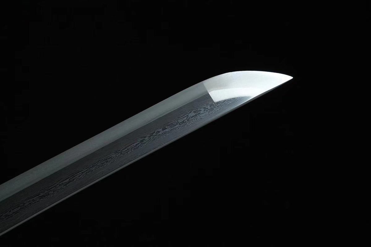 Damascus Steel Supreme Green Python Katana Sword,Real Handmade Japanes ...