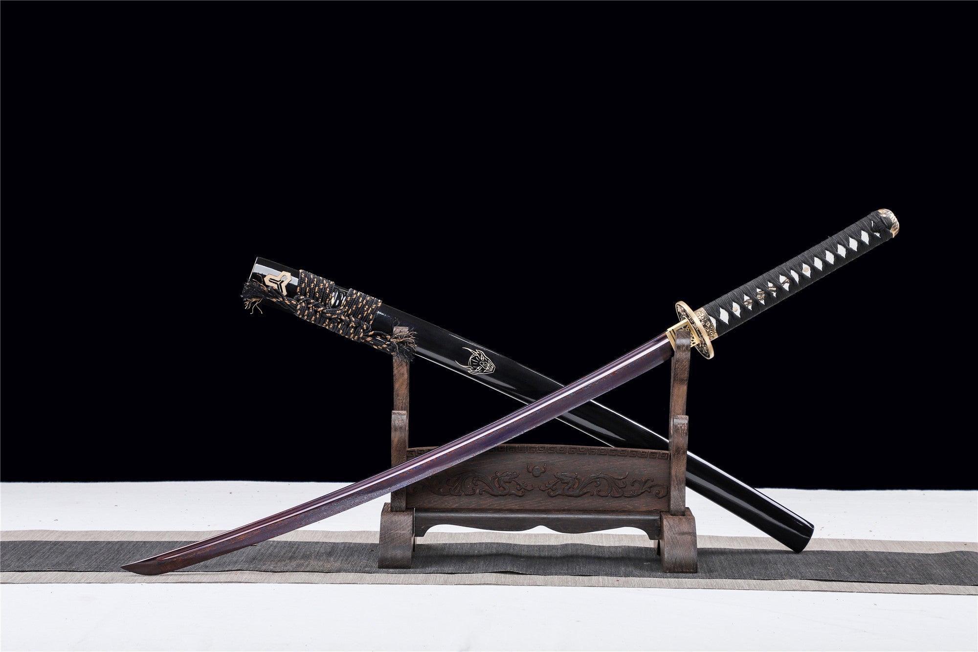Demon Katana Sword,Devil Series,Japanese Samurai Sword,Real Handmade Katana,Damascus Steel