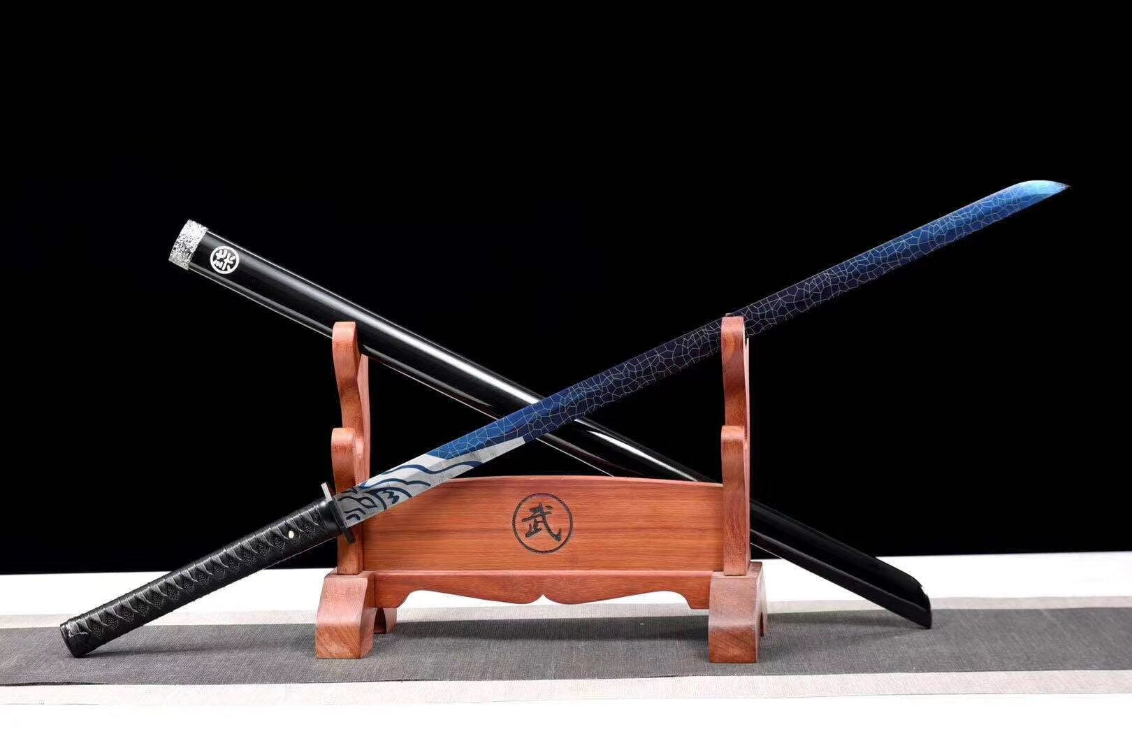 Magic Blade,Thousand shard demon dagger,Baked Blue Series,Tang-Horizontal sword,Real Tang Sword,Handmade Chinese Sword,Longquan sword