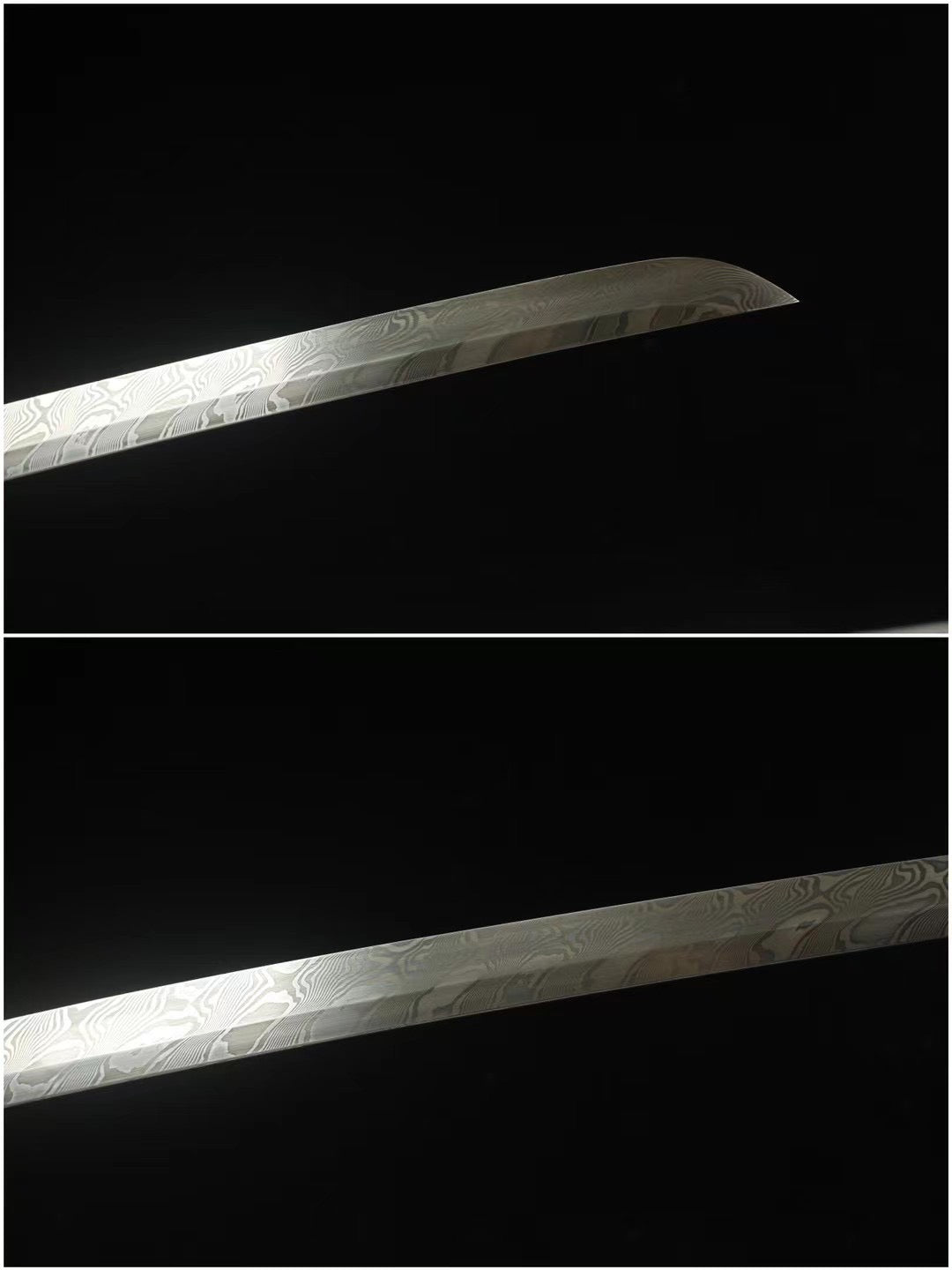 Damascus Steel Sword Demon Dragon Katana Sword,Real Handmade Japanese Samurai Sword Full Tang