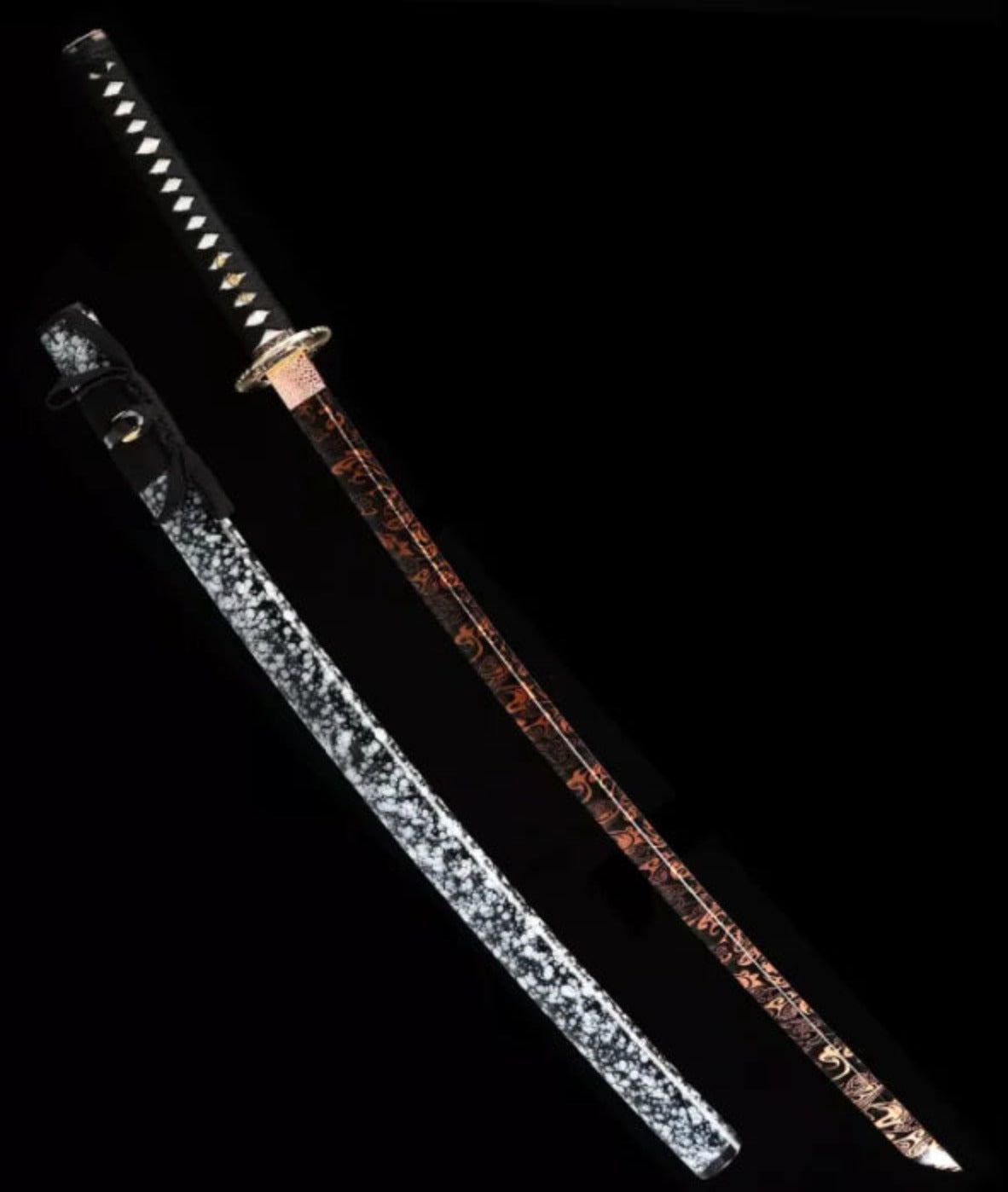 Magma Katana,Japanese Samurai Sword,Real Handmade Katana,High Manganese Steel