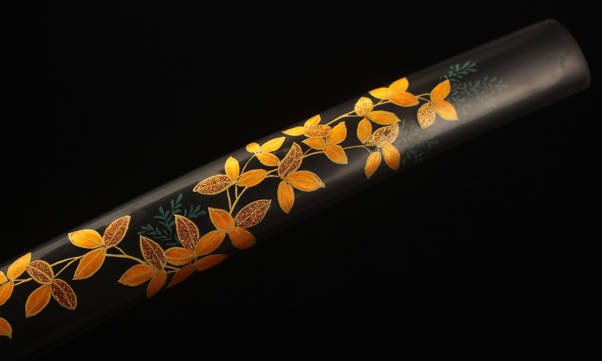 Folding Pattern Steel Clay Tempered With Hamon Autumn Leaf Katana Sword Handmade Japanese Samurai Sword Full Tang