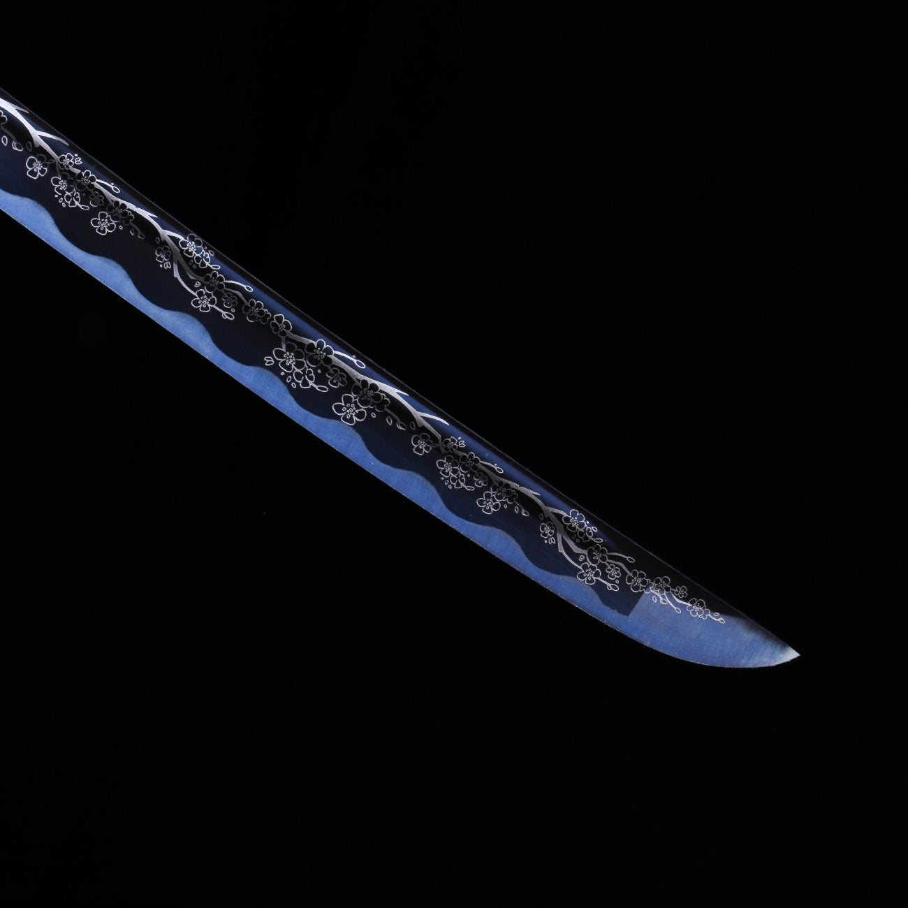 Carved Flower Blade Katana,Japanese Samurai Sword,Real Katana,Handmade sword,1060 high carbon steel