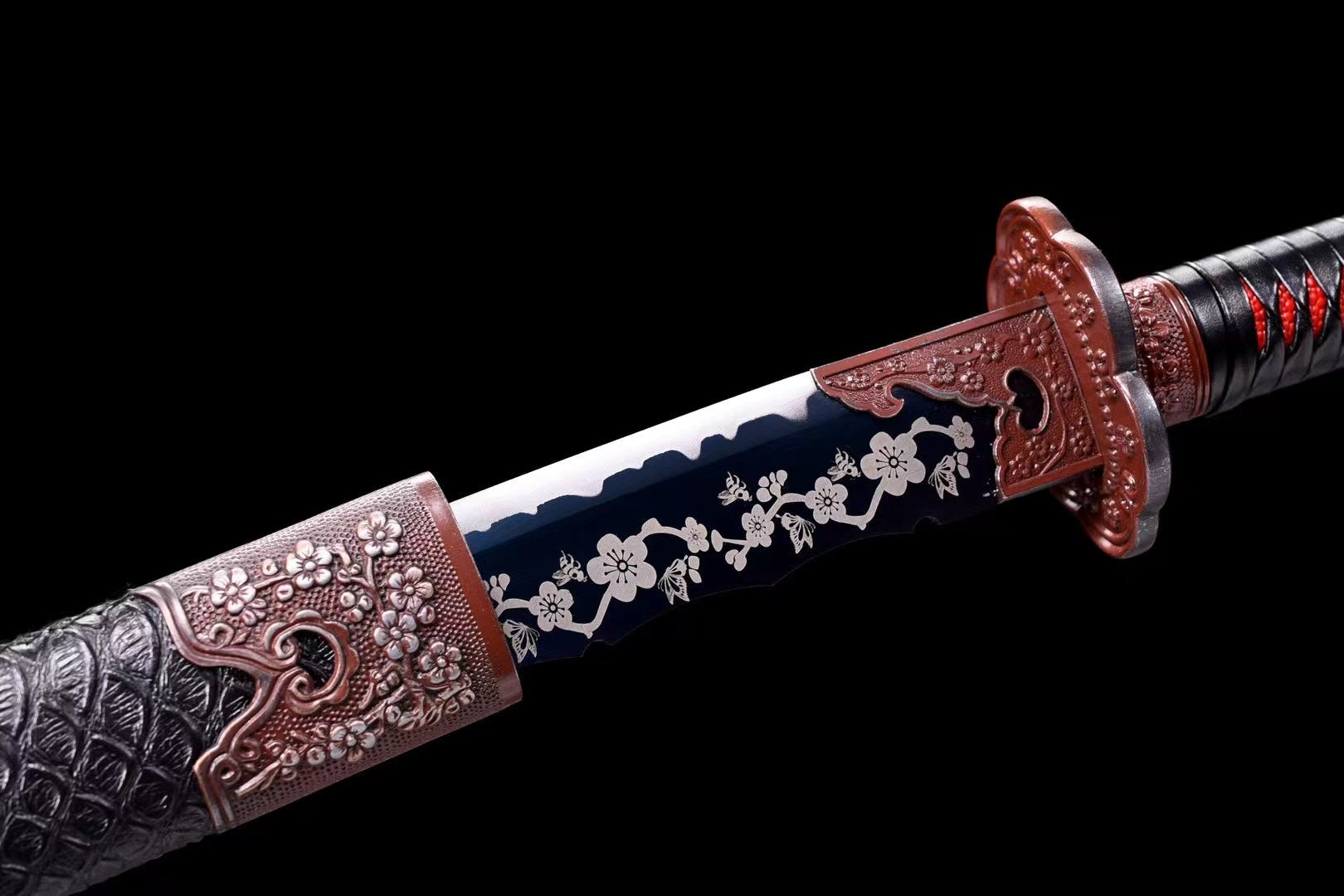 Plum Blossom Qing Sword,Chinese Saber,Real Sword,Handmade Chinese Sword,High manganese steel