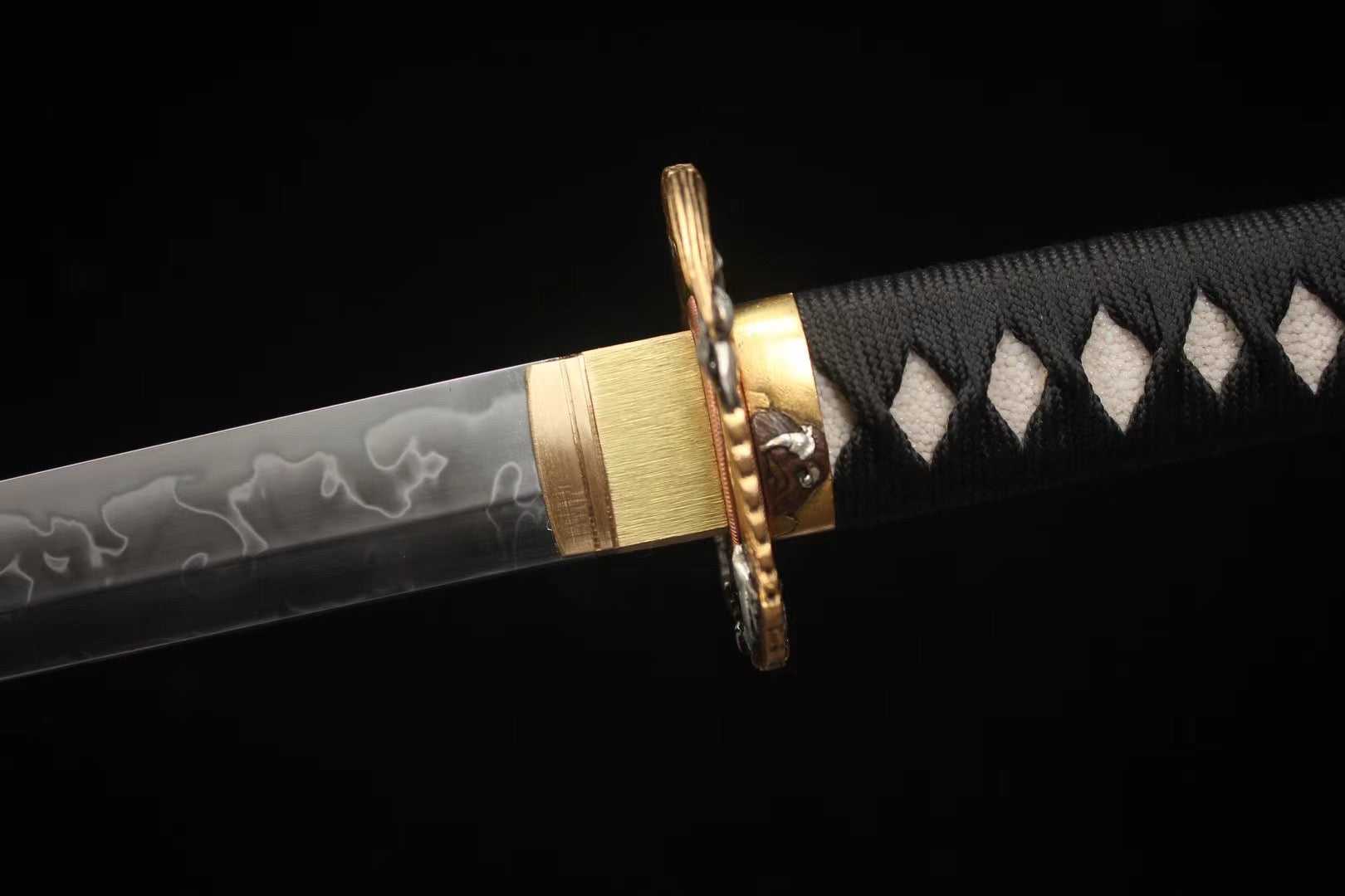 T10 High Carbon Steel Clay Tempered With Hamon Handmade Katana Sword With Eagle Tsuba Real Japanese Samurai Sword Full Tang
