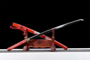 T10 Steel Clay Tempered With Hamon Handmade White Tiger Katana Sword Real Japanese Samurai Sword Full Tang