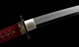 T10 High Carbon Steel Clay Tempered With Hamon Handmade Golden Dragon Katana Sword Real Japanese Samurai Sword Full Tang