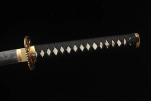 T10 High Carbon Steel Clay Tempered With Hamon Handmade Katana Sword With Eagle Tsuba Real Japanese Samurai Sword Full Tang