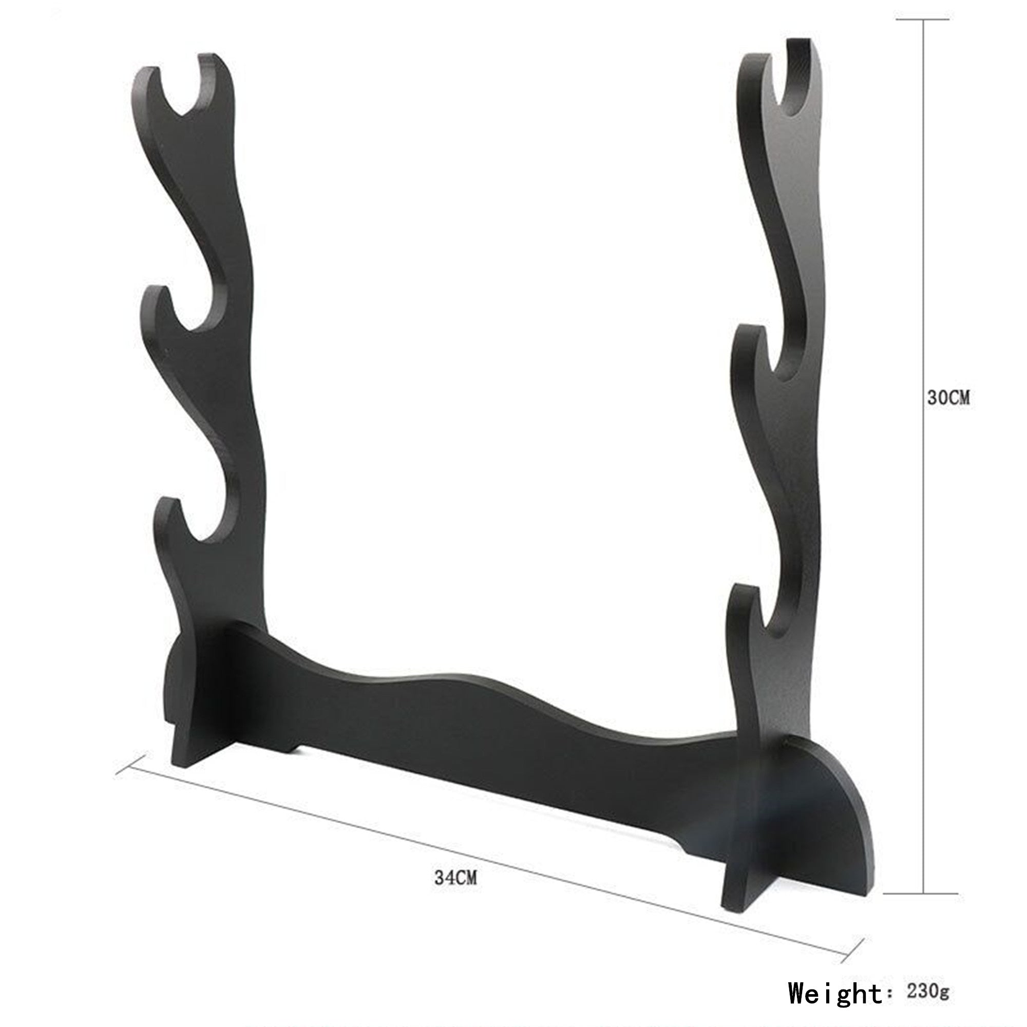 Handmade black wooden sword stand holder katana stand holder Single layer/Double layer/Three layers