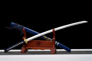 Water Dragon Katana Set, Katana and Tanto Sword,Japanese Samurai Sword,Real Katana,Handmade sword, High manganese steel