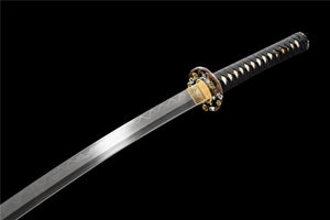 Sanmai Blade Clay Tempered With Hamon Sword Handmade Quiet Flower Katana Sword Real Japanese Samurai Sword Full Tang
