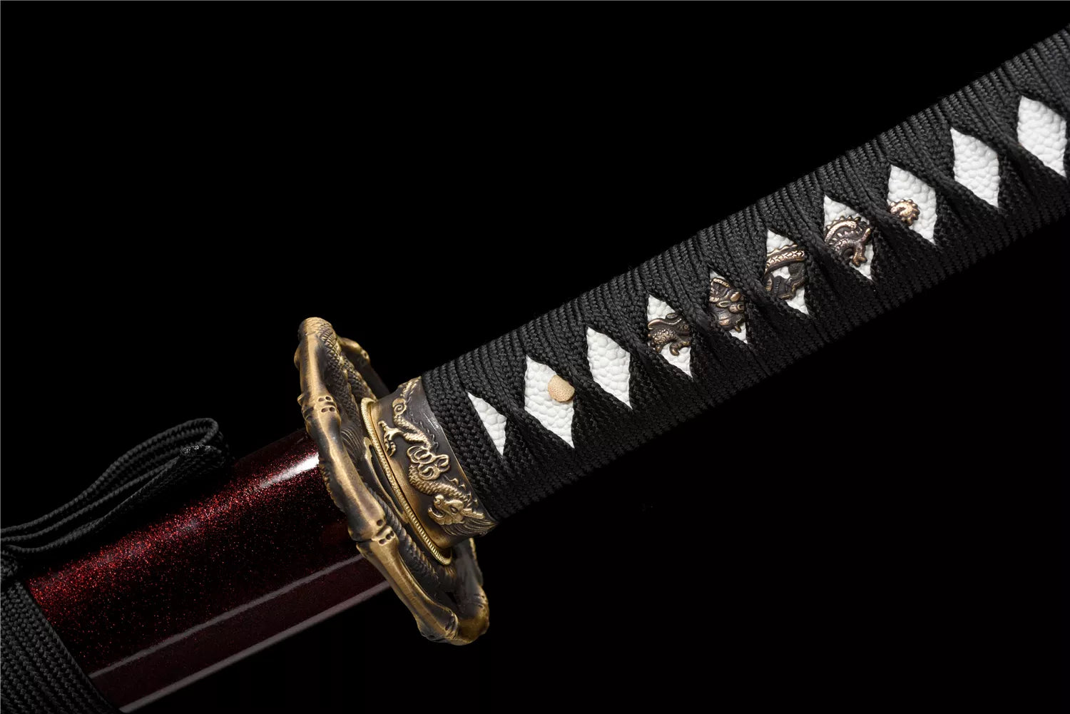 Mamba Katana,Japanese Samurai Sword,Real Handmade Katana,Damascus Steel,Full Tang