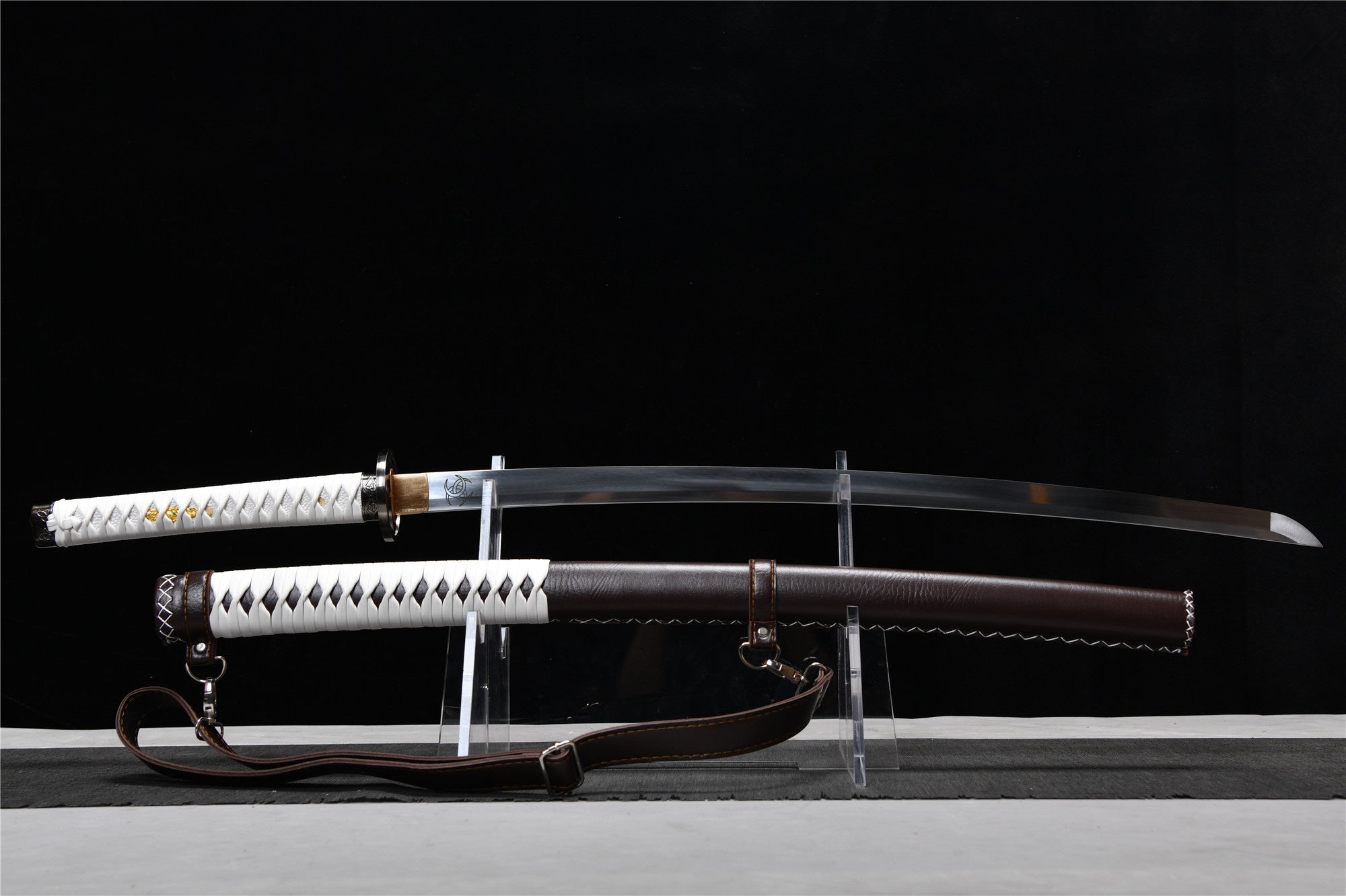 The Walking Dead: Michonne katana,Japanese katana,Real Handmade Samurai Sword,High Manganese Steel