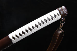 The Walking Dead: Michonne katana,Japanese katana,Real Handmade Samurai Sword,High Manganese Steel