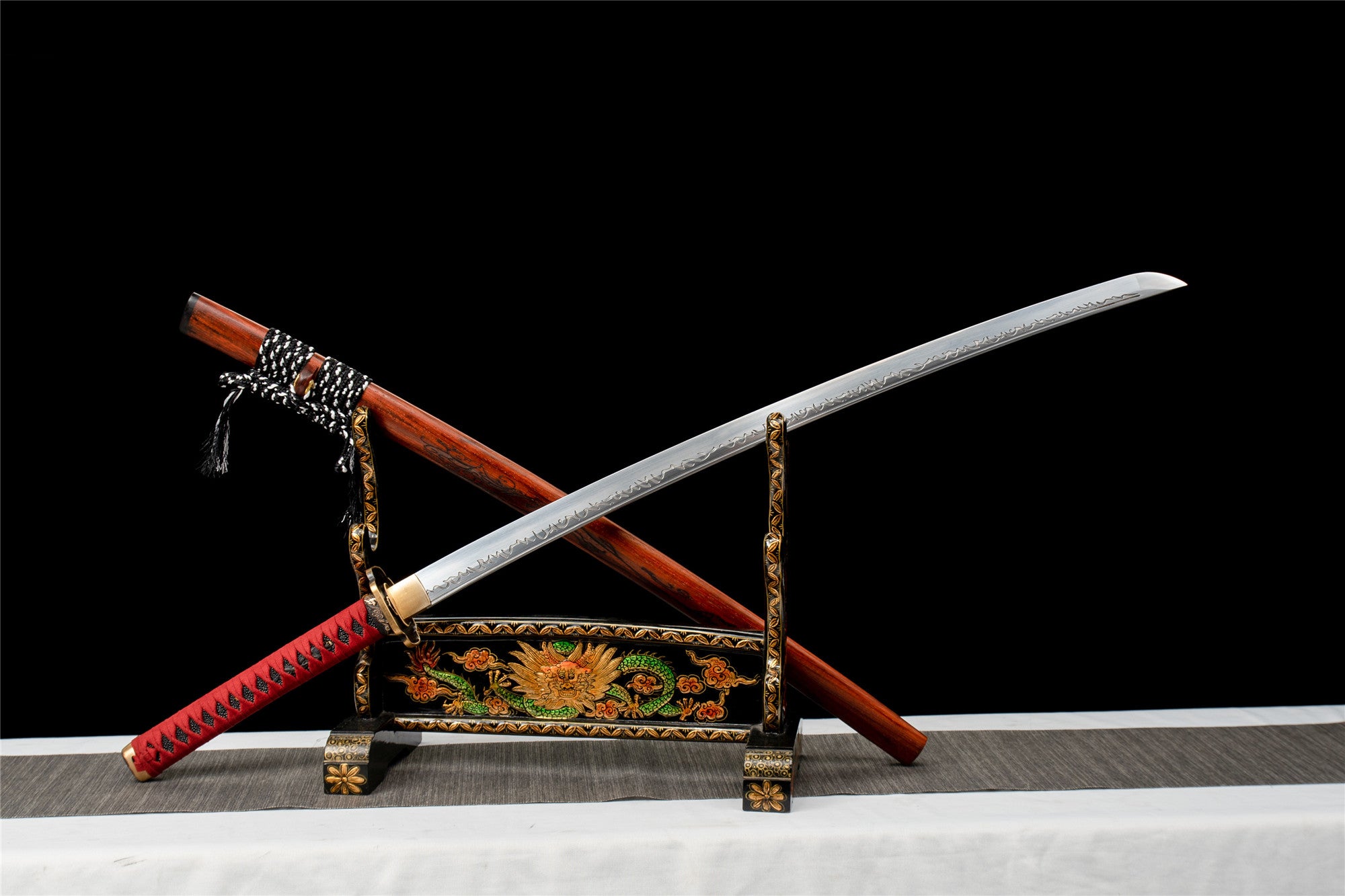 High Manganese Steel Handmade Rosewood Sheath Katana Sword Real Japanese Samurai Sword Full Tang