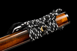 Black Waves Katana Japanese Samurai Sword Real Handmade Katana Sword High Manganese Steel Blade Full Tang