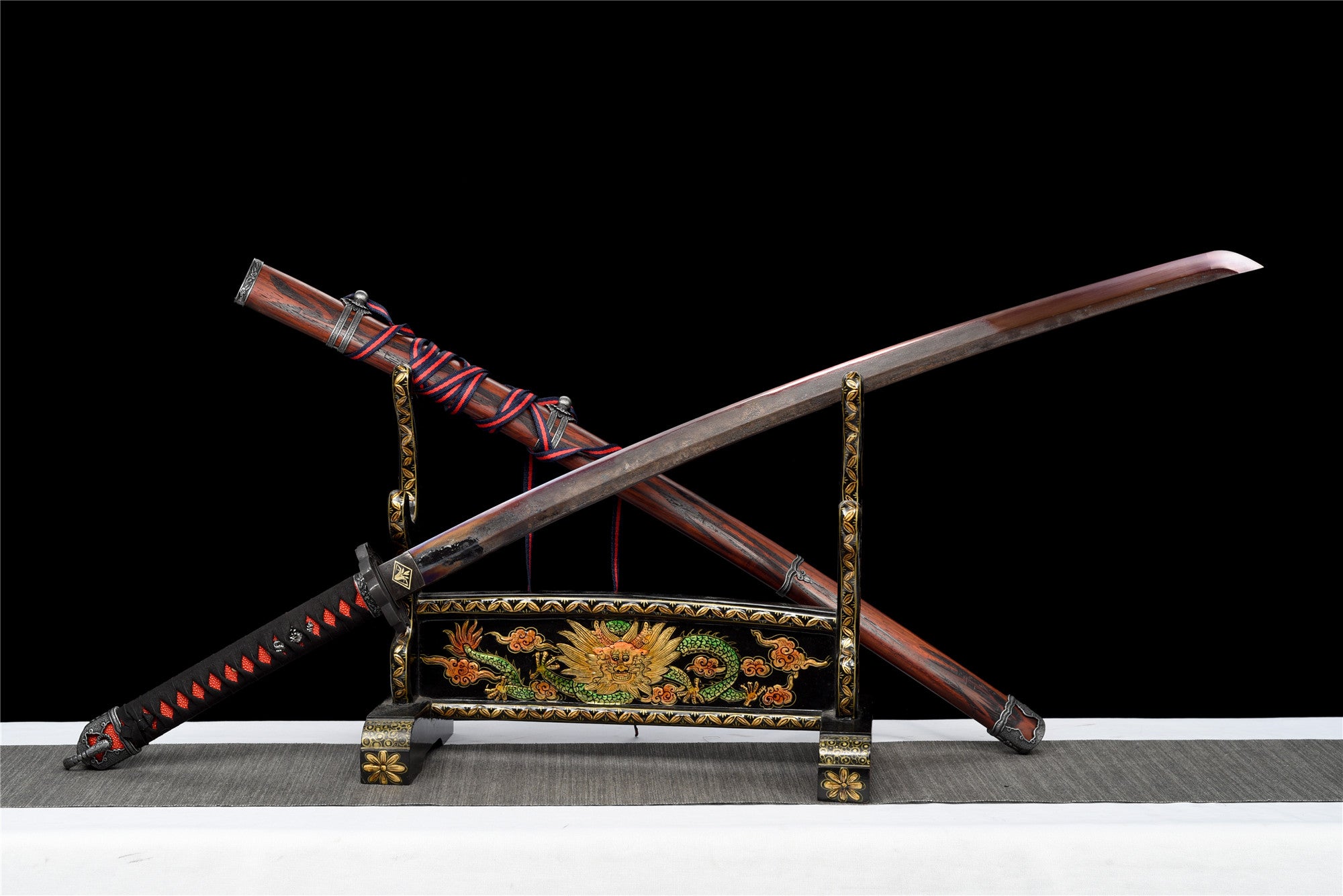 Undead Cut Katana,Real Japanese Samurai Sword,Handmade Katana sword,High manganese steel,Full Tang