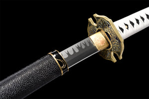 Anime Katana Sword,Devil May Cry Vergil Sword,Real Handmade Japanese Samurai Sword,High Manganese Steel With Hamon
