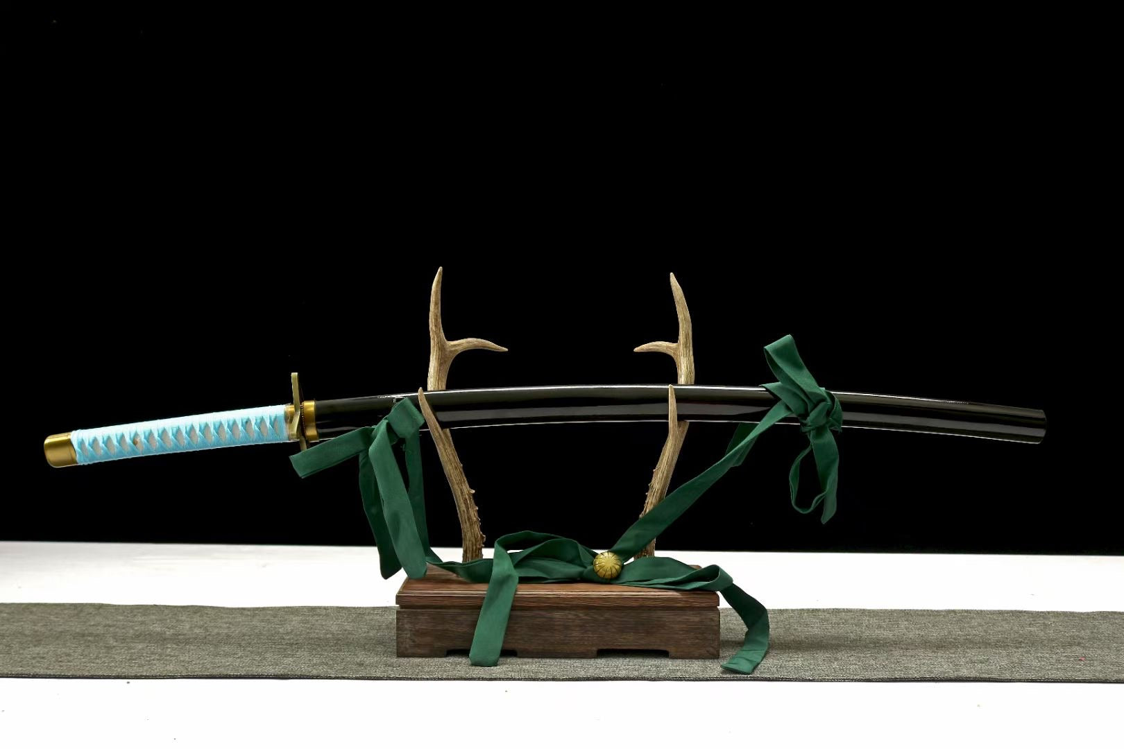Anime Katana Sword,Demon Slayer Cospaly,Japanese Samurai Sword Real Handmade Anime Katana 1060 Carbon Steel Full Tang