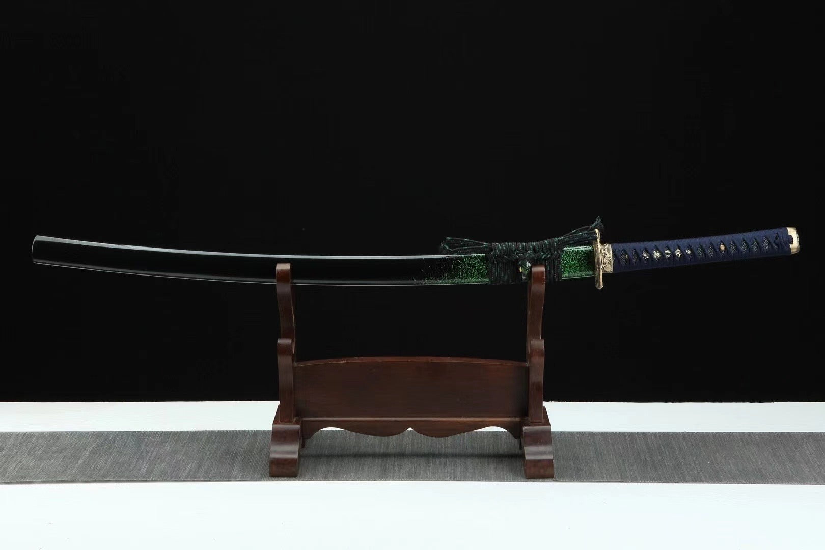 Damascus Steel Supreme Green Python Katana Sword,Real Handmade Japanese Samurai Sword Full Tang