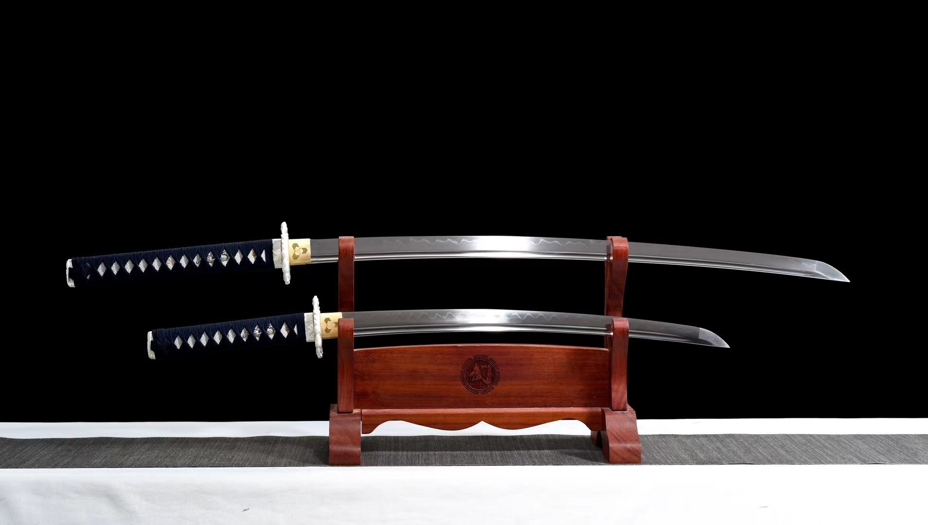Koi Carp Katana Set, Katana, and Wakizashi Sword,Japanese Samurai Sword,Real Katana,Handmade sword,T10 Steel Clay Tempered With Hamon