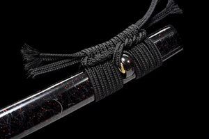 T10 High Carbon Steel Clay Tempered With Hamon Light Blue Katana Sword,Real Handmade Japanese Samurai Sword Full Tang