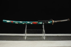 T10 High Carbon Steel Clay Tempered With Hamon Handmade Green Dragon Katana Sword Real Japanese Samurai Sword Full Tang