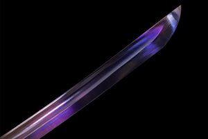 Purple Dragon Katana,Japanese Samurai Sword,Real Handmade Katana,High Manganese Steel Blade,Full Tang