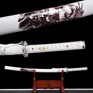 Beauty Katana Sword,Japanese Samurai Sword,Real Katana,Handmade sword,High manganese steel,Longquan sword