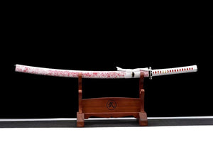 Wreaths Katana Sword,Japanese Samurai Sword,Real Katana,Handmade sword,High-performance pattern steel,Longquan sword