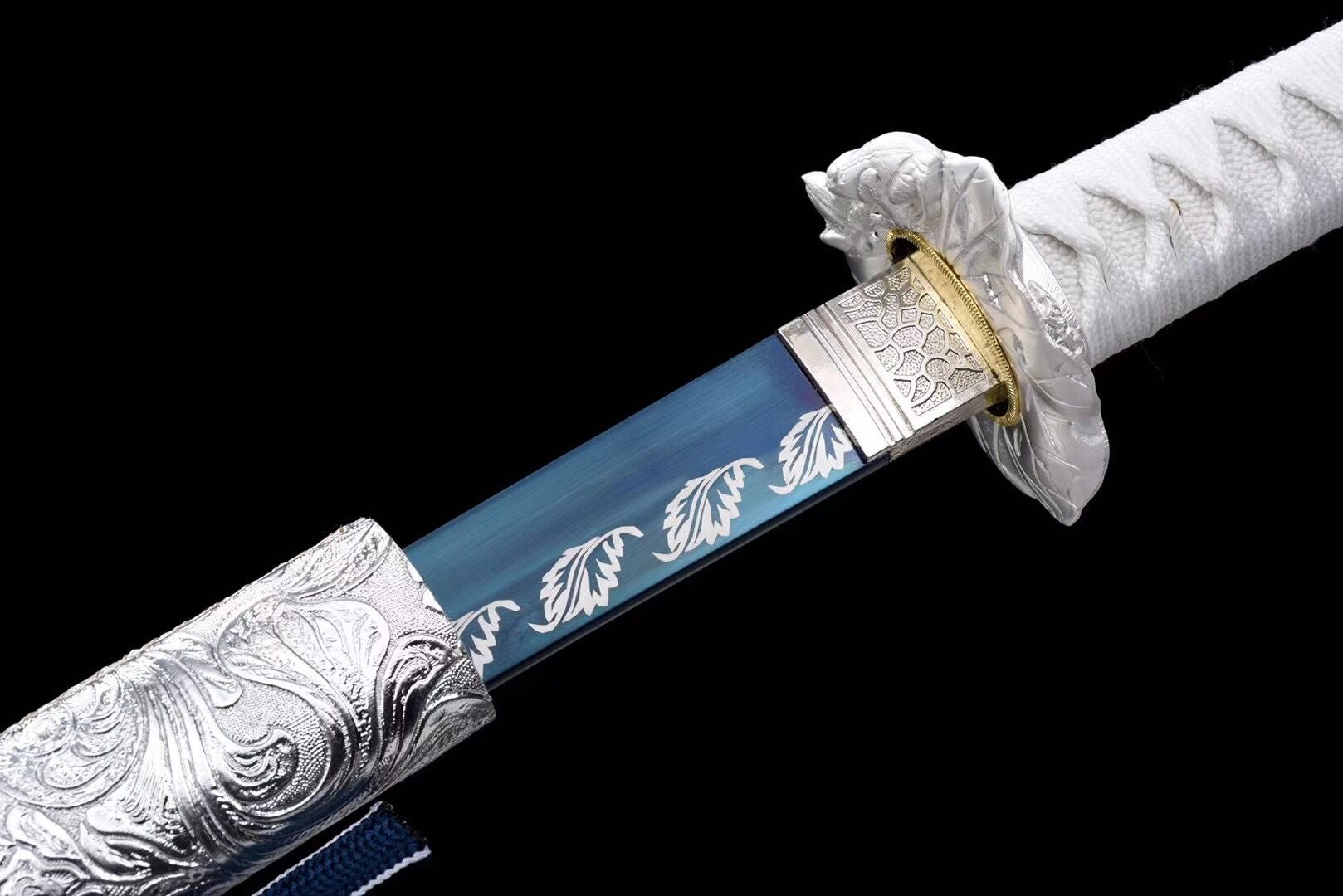 Akizuki Katana,Real Japanese Samurai Sword,Handmade Katana Sword,High Manganese Steel