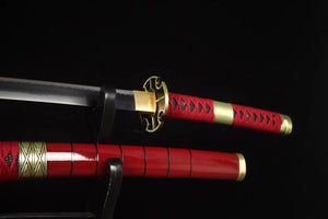 Sandai Kitetsu, Anime-Version Katana, japanisches Samurai-Schwert, Kohlenstoffstahl, Longquan-Schwert