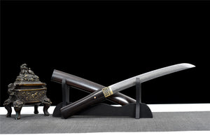 Black Shadow Tanto,Japanese Samurai Sword,Real Tanto,Handmade sword,Longquan sword