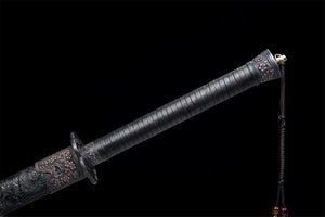 Bruderschaft der Klingen, Handwerk, Fegefeuer, echtes Schwert, handgefertigtes chinesisches Schwert, Hochmanganstahl, Longquan-Schwert