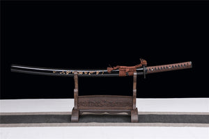 Courage Katana,Wooden Katana,Japanese Samurai Sword,Handmade Wooden Sword,Training Sword,Rosewood blade
