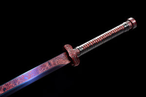 Black Gold Ancient Sword,Chinese Tang Sword, Tang-Horizontal Sword,High manganese steel