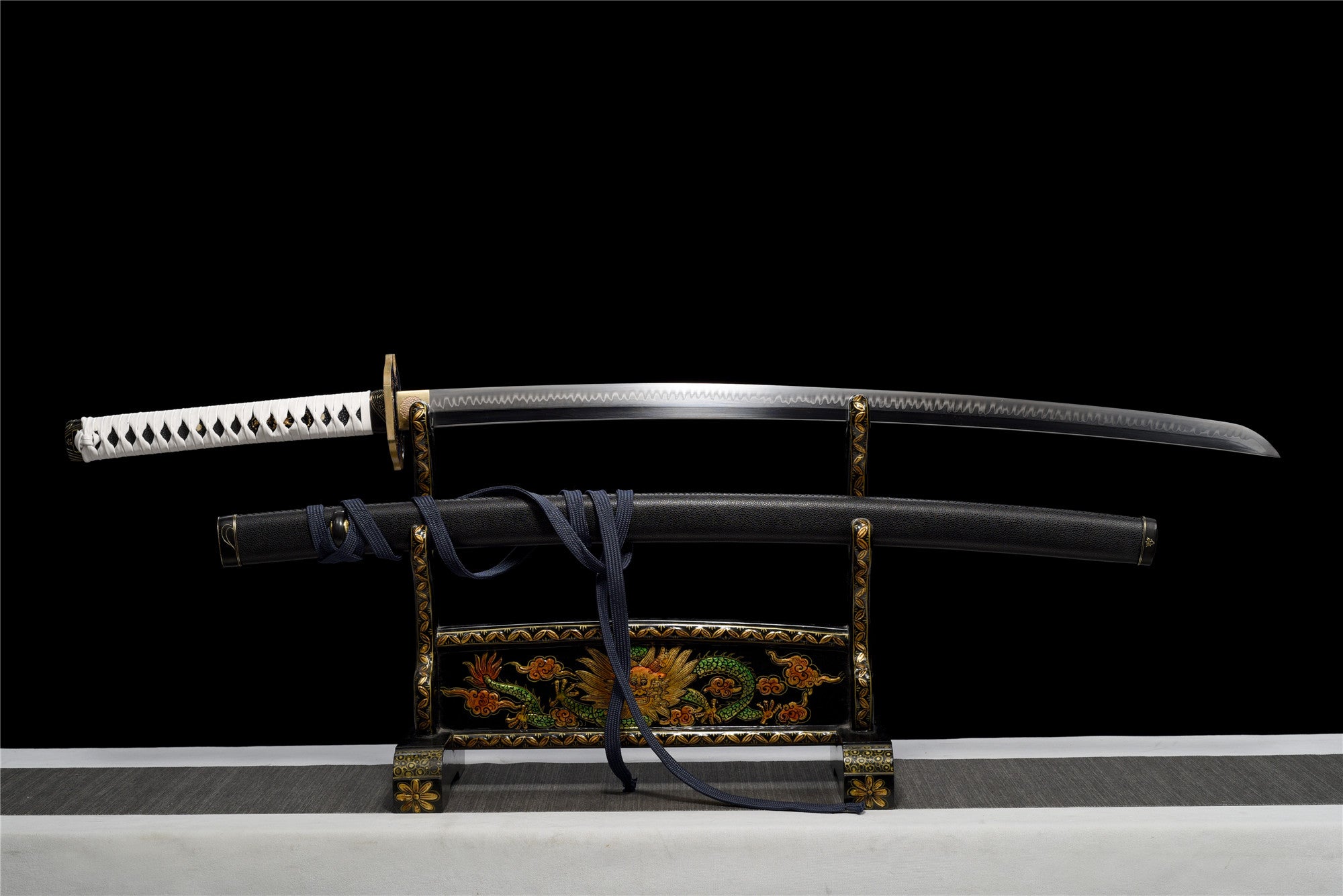 Anime Katana Sword,Devil May Cry 5 Anime Cosplay,Vergil’s Yamato Sword Real Handmade Japanese Samurai Sword,T10 Steel Clay Tempered With Hamon