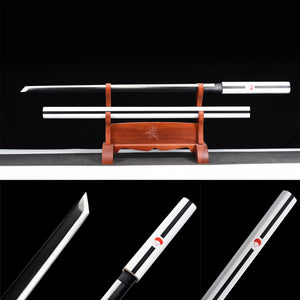 Anime Sword,White Stick Sword,Kusanagi sword plover blade,Naruto,Uchiha Sasuke,1060 High-carbon steel