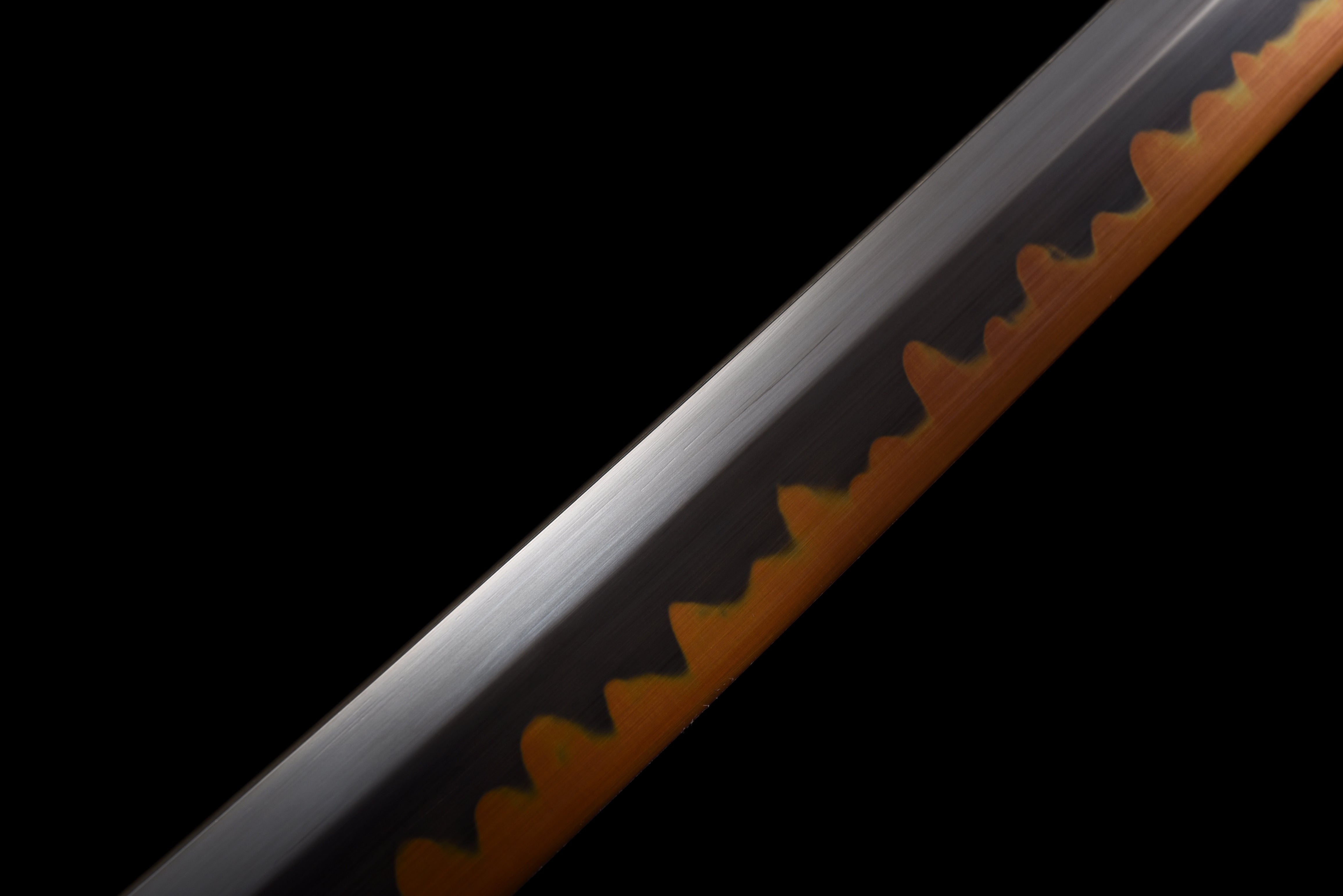 Demon Slayer Cosplay Anime Swords T10 Steel Clay Tempered with Hamon Handmade Katana Sword Real Japanese Samurai Sword