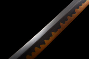 Demon Slayer Cosplay Anime Schwerter T10 Stahl Clay gehärtet mit Hamon handgefertigtem Katana-Schwert Echtes japanisches Samurai-Schwert