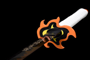Demon Slayer Cosplay Anime Schwerter T10 Stahl Clay gehärtet mit Hamon handgefertigtem Katana-Schwert Echtes japanisches Samurai-Schwert