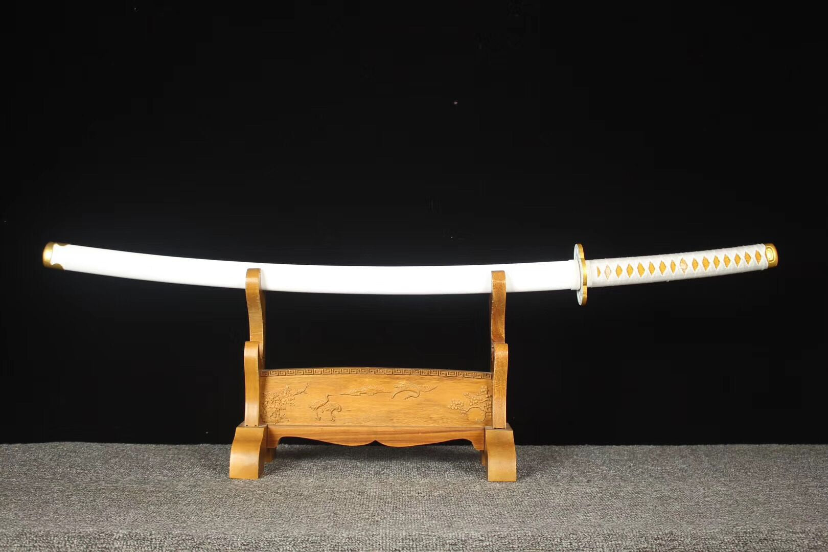 Demon Slayer Samurai sword,Agatsuma Zenitsu,Katana,Devil kills,High manganese steel,Longquan sword
