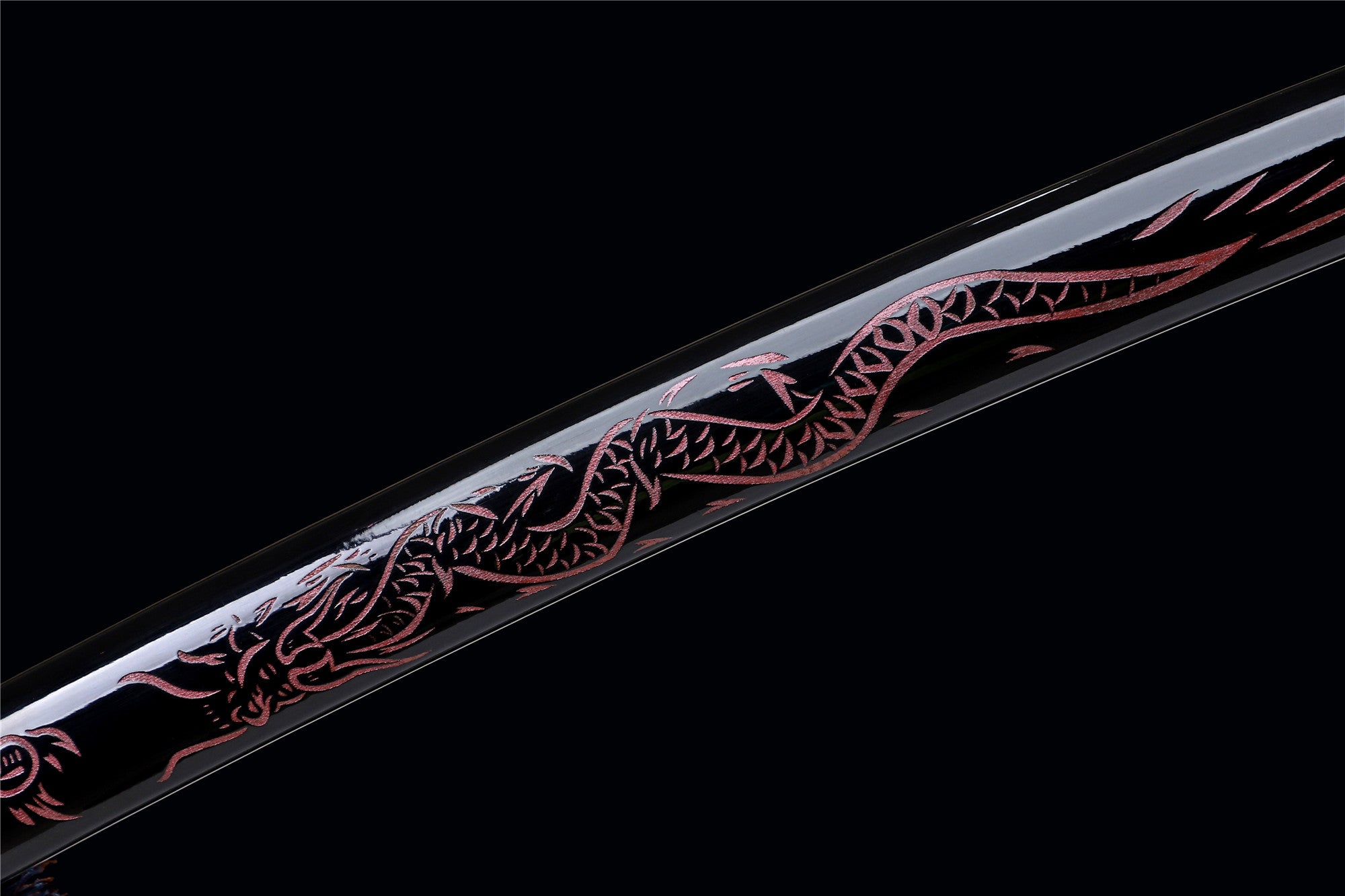 Dragon King Wooden Katana,Japanese Samurai Sword,Handmade Wooden Sword,Rosewood blade