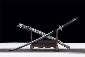 Hyakkiyakou Katana Sword,Japanese Samurai Sword,Real Handmade Katana,High Manganese Steel
