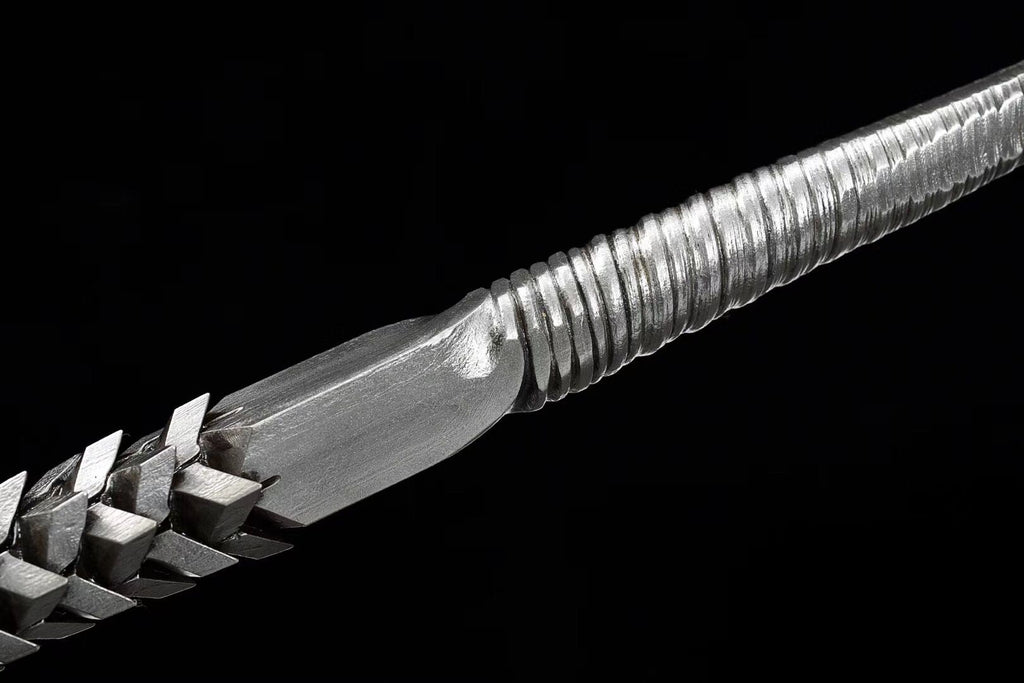 Mad Lion Dragon Scale Mace,Dragon scale mace,Folding pattern steel,Lon ...