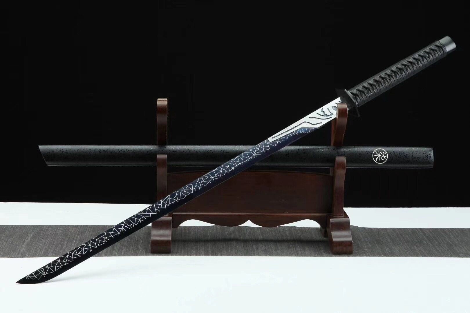 Magic Blade,Thousand shard demon dagger,Handmade Chinese Sword,Tang-Horizontal Sword, High performance manganese steel, Longquan sword