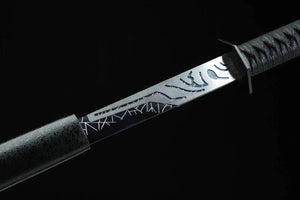 Magische Klinge, Tausend-Scherben-Dämonendolch, handgefertigtes chinesisches Schwert, Tang-Horizontal-Schwert, Hochleistungs-Manganstahl, Longquan-Schwert