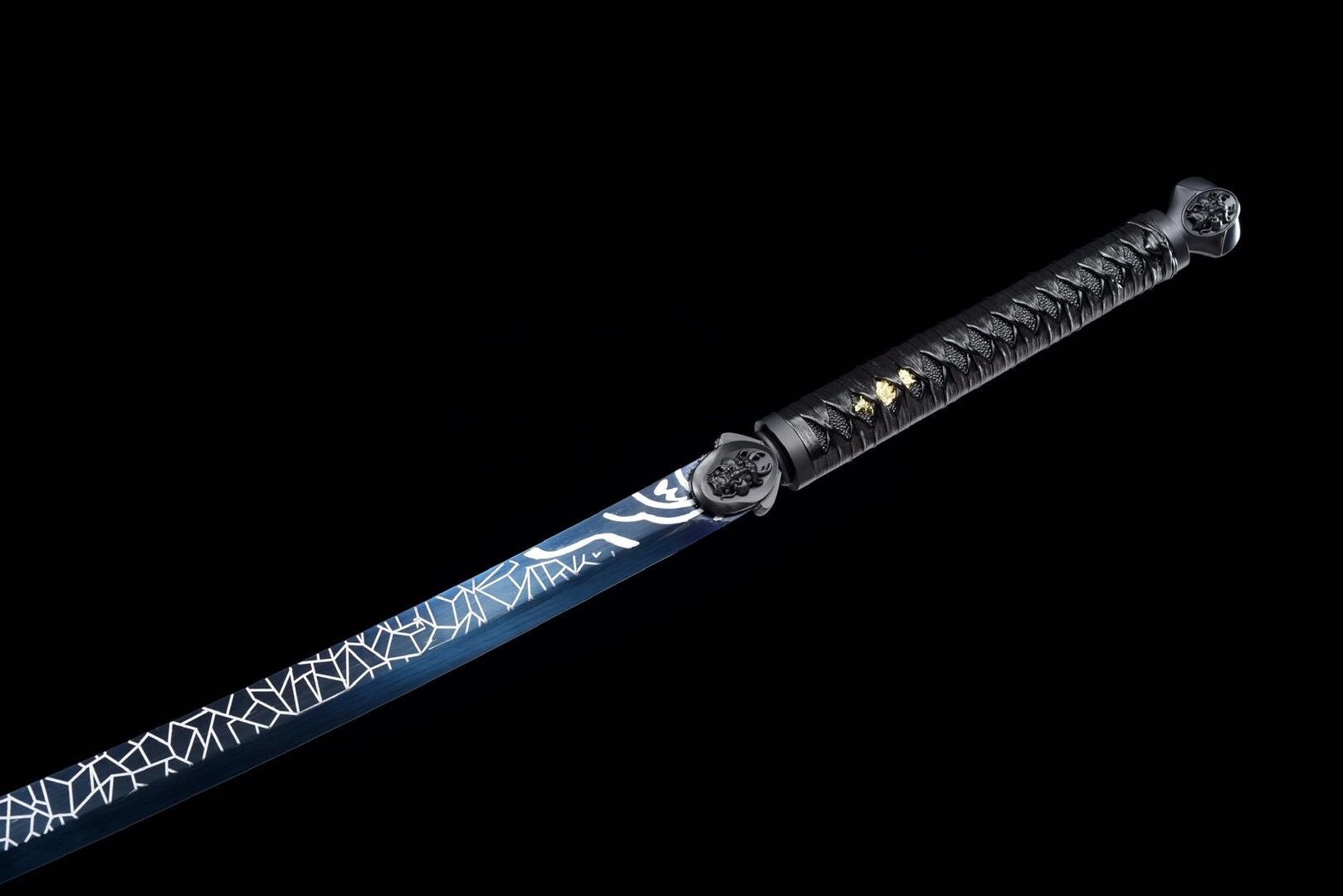 Magische Klinge, Dämonendolch mit tausend Scherben, handgefertigtes chinesisches Schwert, Hochleistungs-Federstahl, Longquan-Schwert