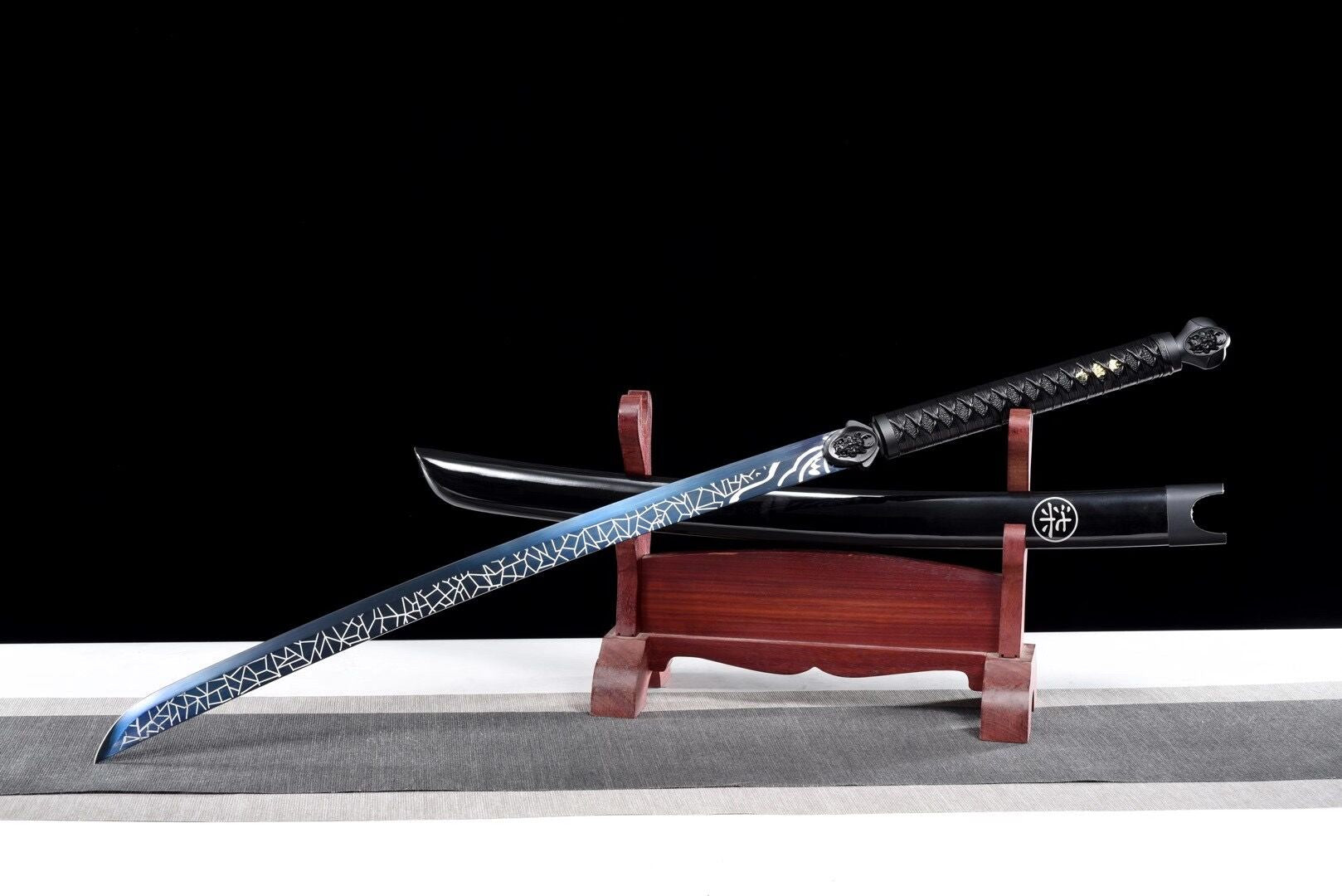 Magische Klinge, Dämonendolch mit tausend Scherben, handgefertigtes chinesisches Schwert, Hochleistungs-Federstahl, Longquan-Schwert