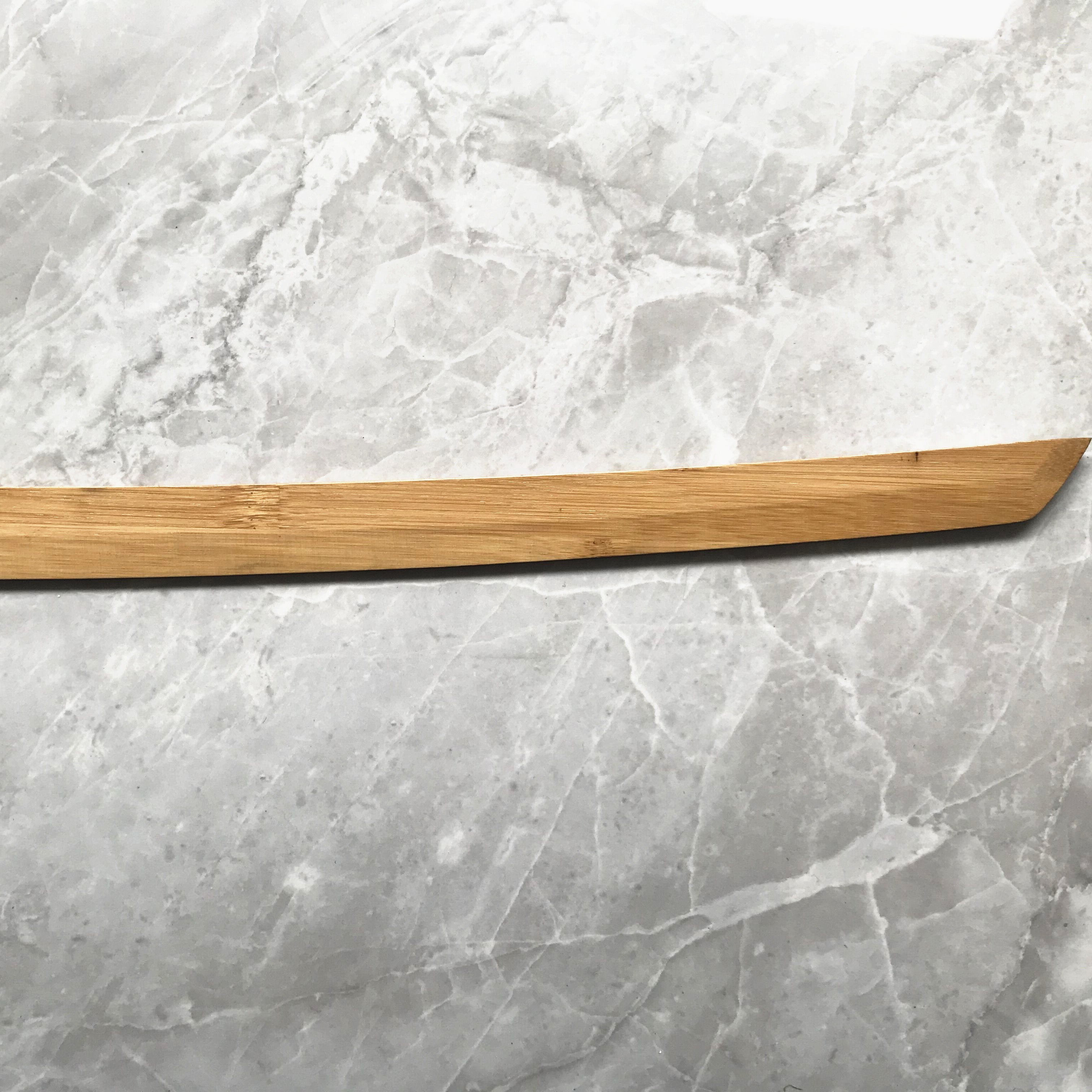 Granit-Katana, Holz-Katana, japanisches Samurai-Schwert, handgefertigtes Holzschwert, Bambusklinge